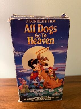 1990 All Dogs Go To Heaven VHS Movie